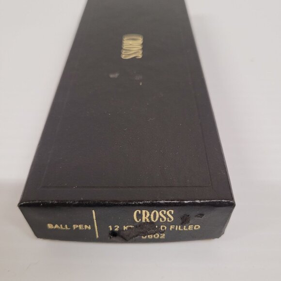Vintage Cross Ballpoint Pen 1/20 6602 12K Gold Filled Made in USA Works Box - Picture 5 of 7